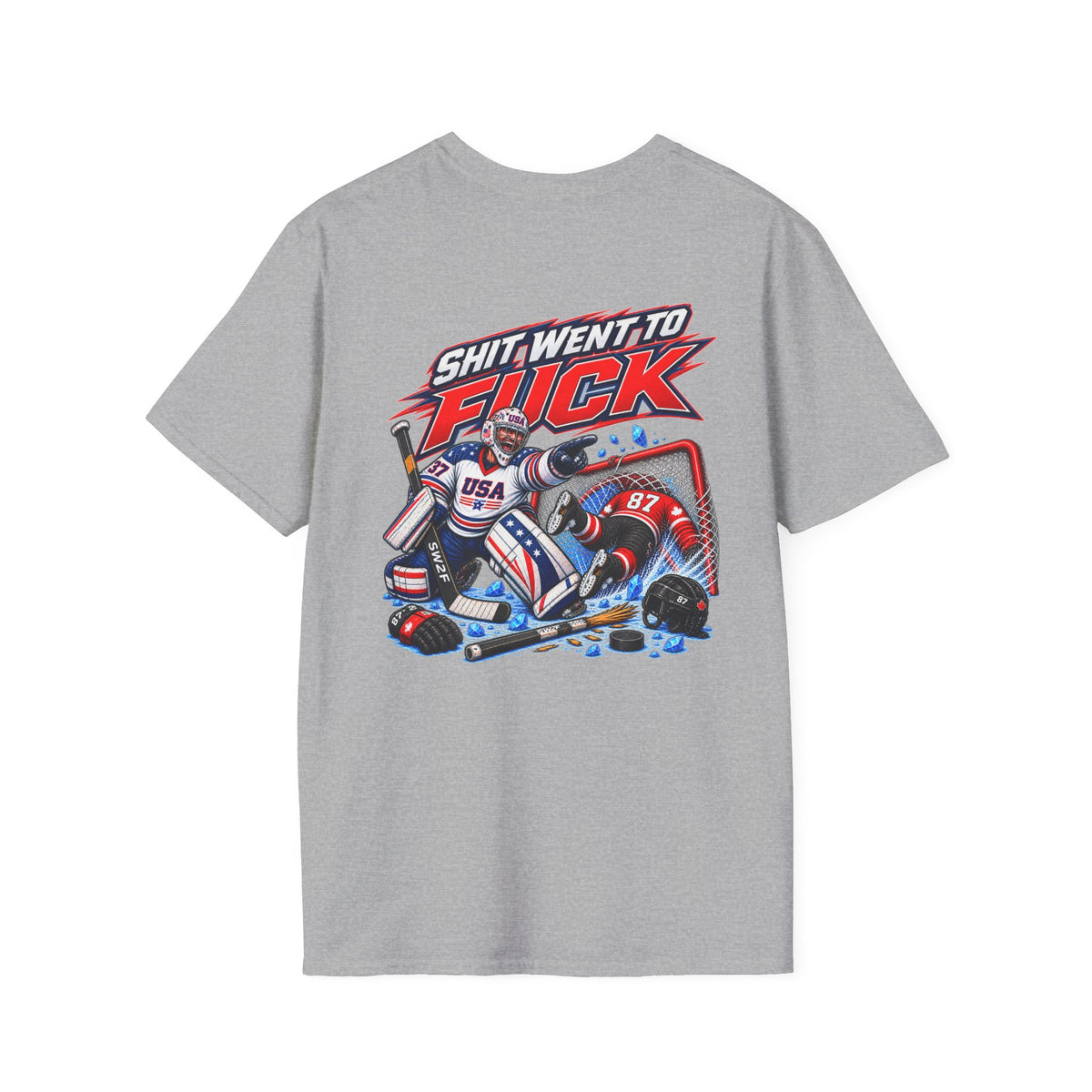 The "Shit Went To Fuck" USA Olympic Hockey Tribute T-Shirt
