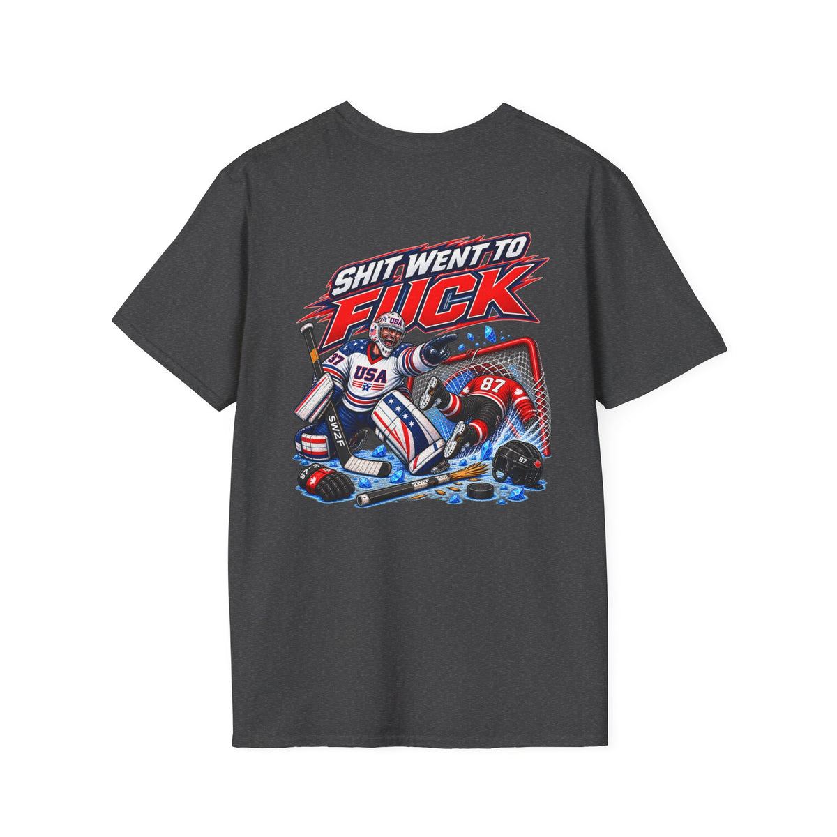 The "Shit Went To Fuck" USA Olympic Hockey Tribute T-Shirt