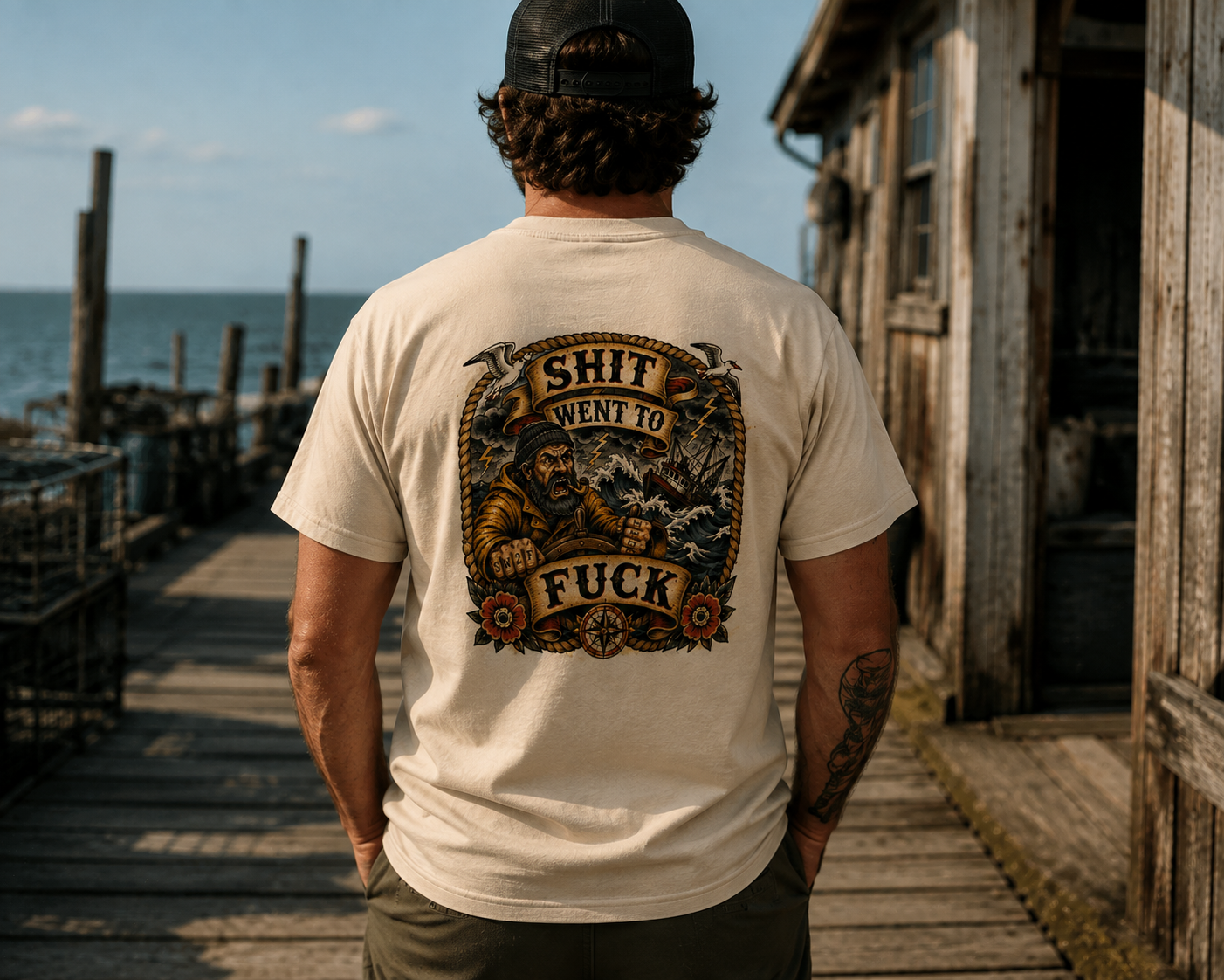 Shit Went To Fuck (SW2F) Fisherman T-Shirt