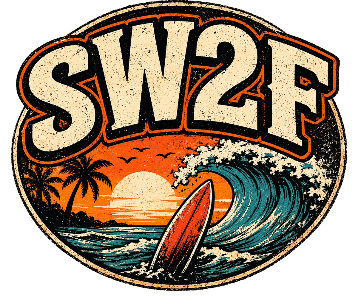 The "Shit Went To Fuck" Surfer Wipeout T-Shirt