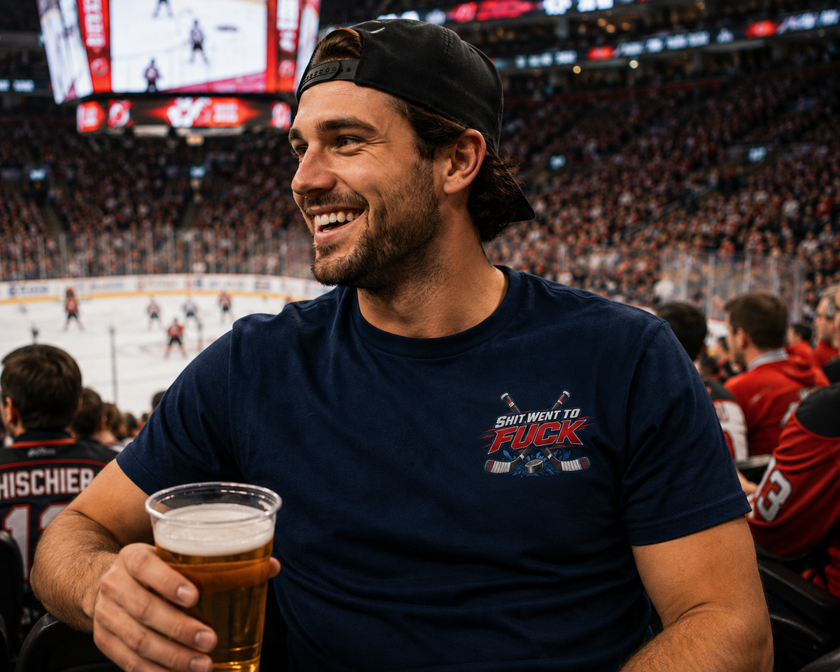 The "Shit Went To Fuck" USA Olympic Hockey Tribute T-Shirt