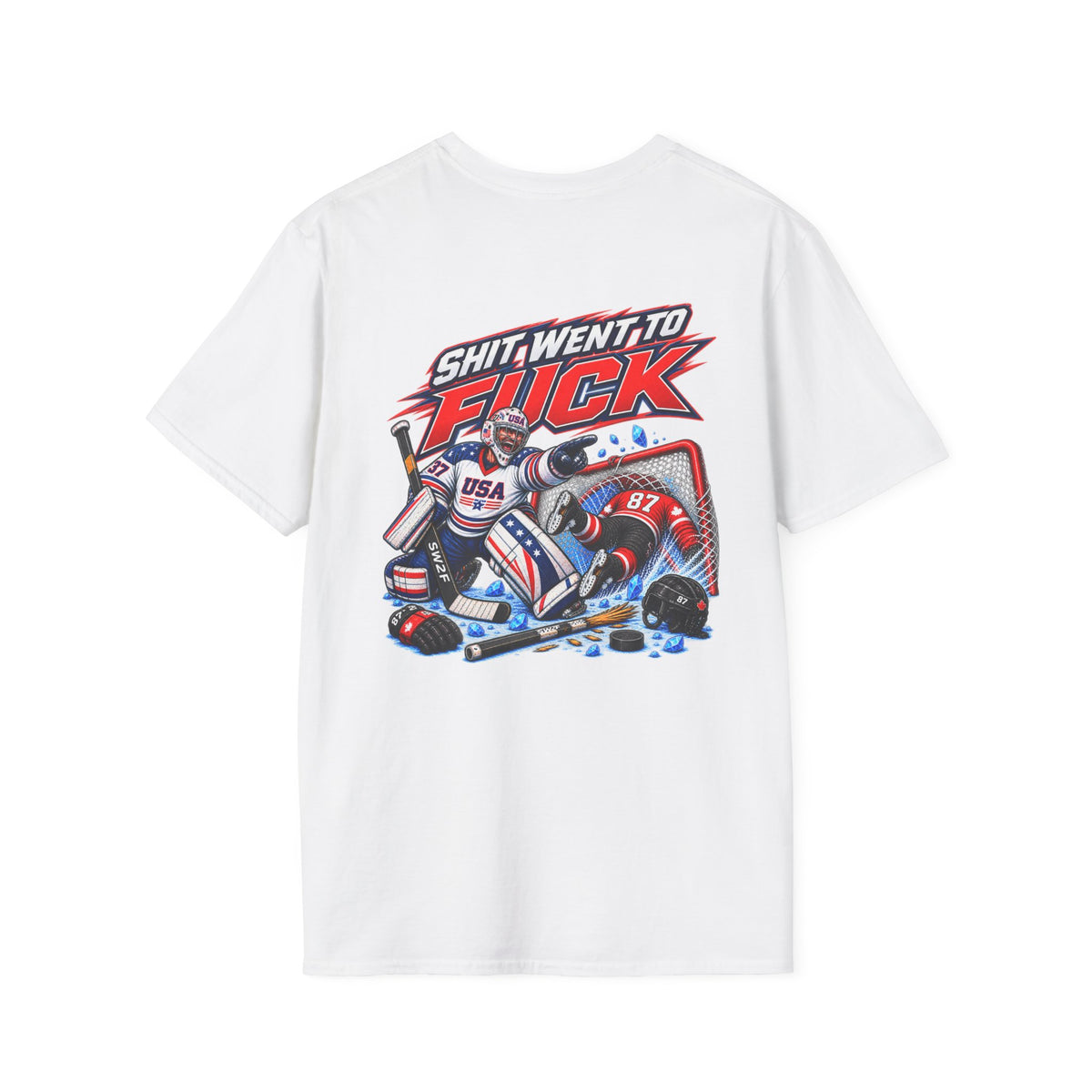 The "Shit Went To Fuck" USA Olympic Hockey Tribute T-Shirt