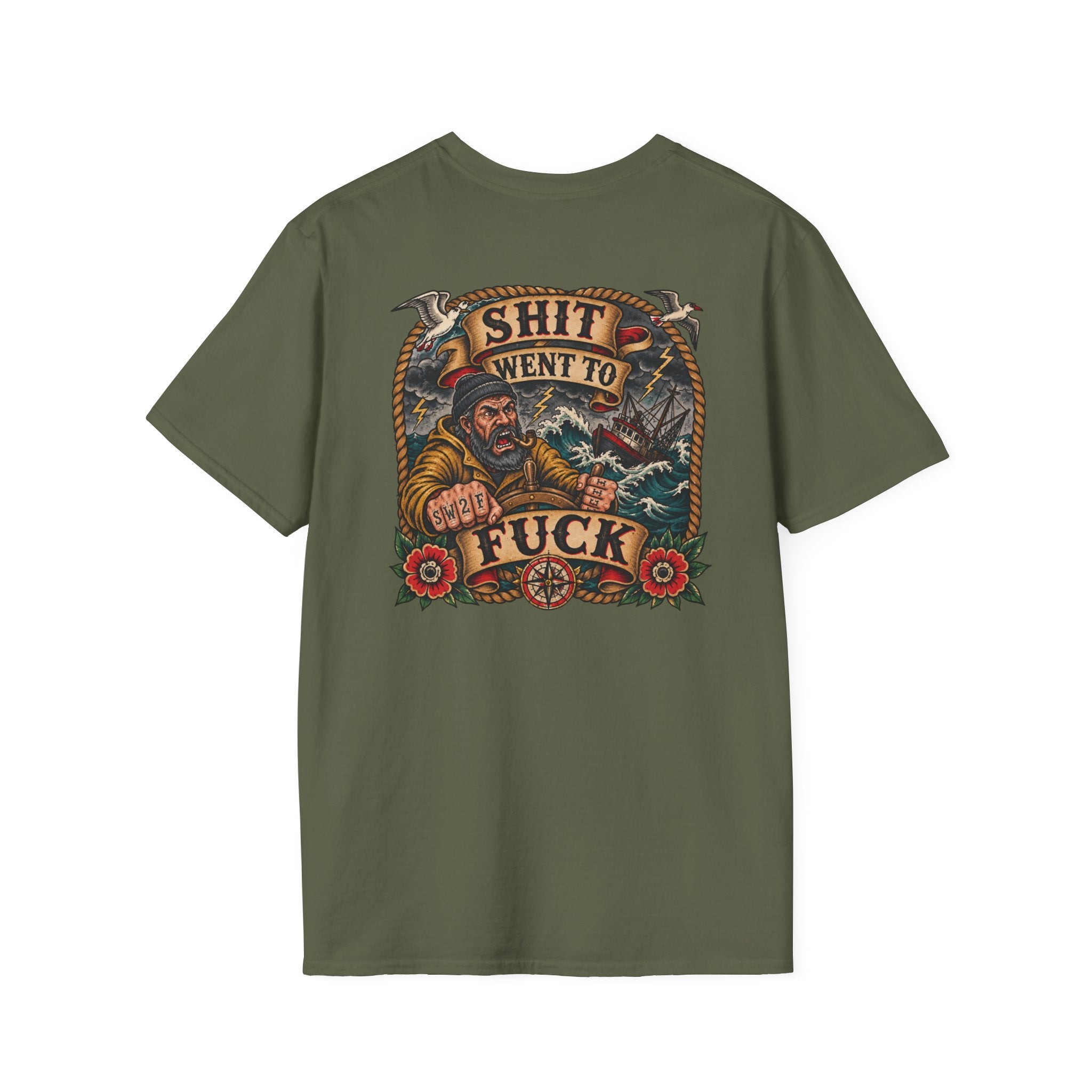 Shit Went To Fuck (SW2F) Fisherman T-Shirt